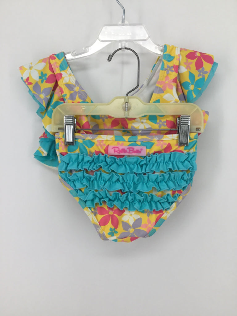 Ruffle Butts Child Size 3 Multi-Color Swimwear - girls