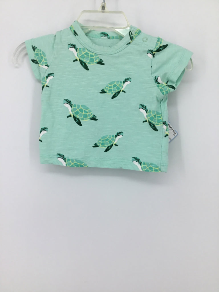 Monica + Andy Child Size 3-6 Months Green Print T-shirt - boys