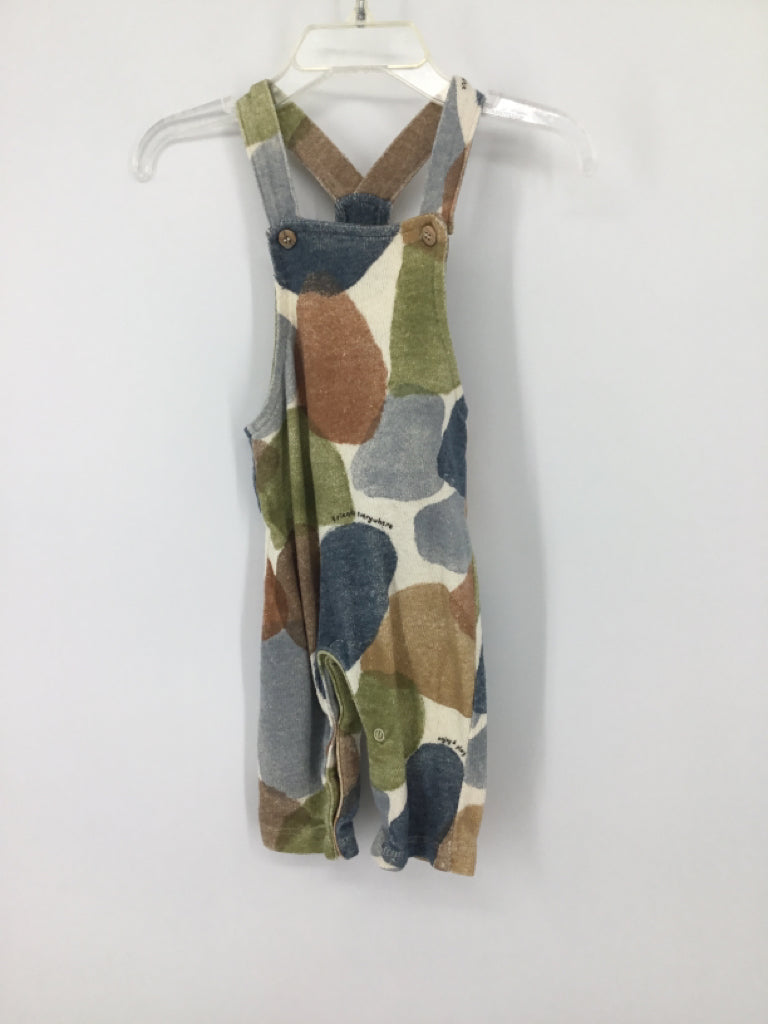 Zara Child Size 0-3 Months Multi-Color Print Overalls - boys