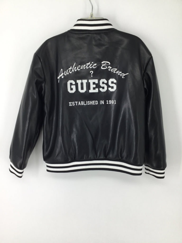 Guess Child Size 5 Black Solid Jacket - boys