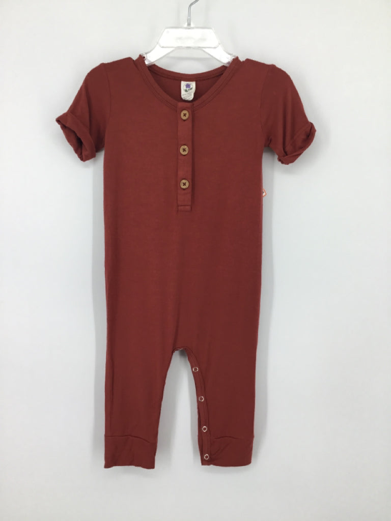 brandless Child Size 18-24 Months Red Solid Outfit - boys