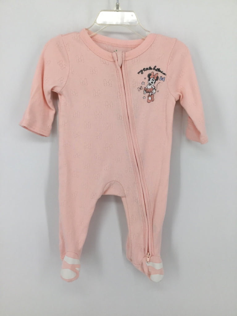 Disney Child Size 6 Months Pink Sleepers