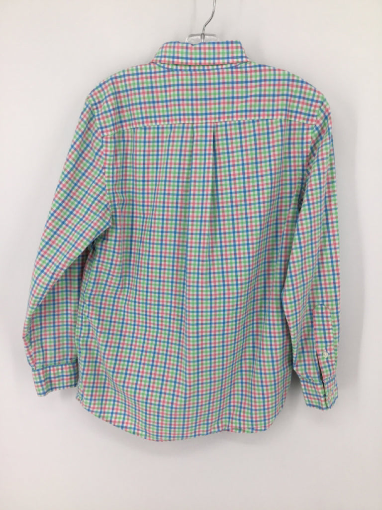 vineyard vines Child Size 8 Multi-Color Gingham Shirt - boys