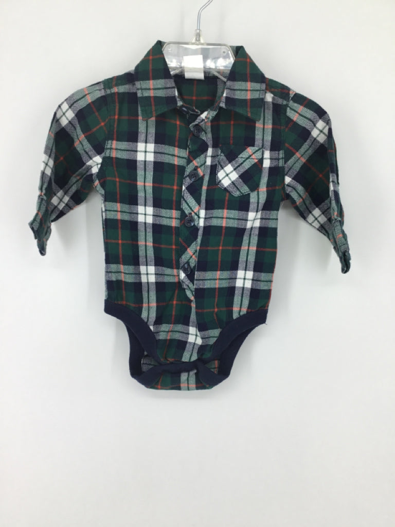 Old Navy Child Size 3-6 Months Green Onesie