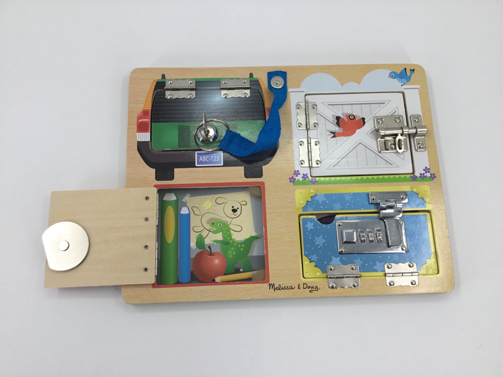 Melissa & Doug Lock & Latch Board