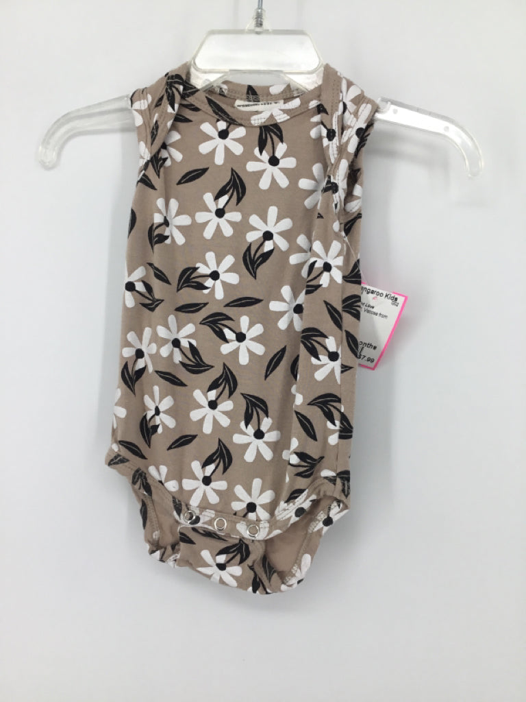 Spearmint Love Child Size 0-3 Months Tan Onesie