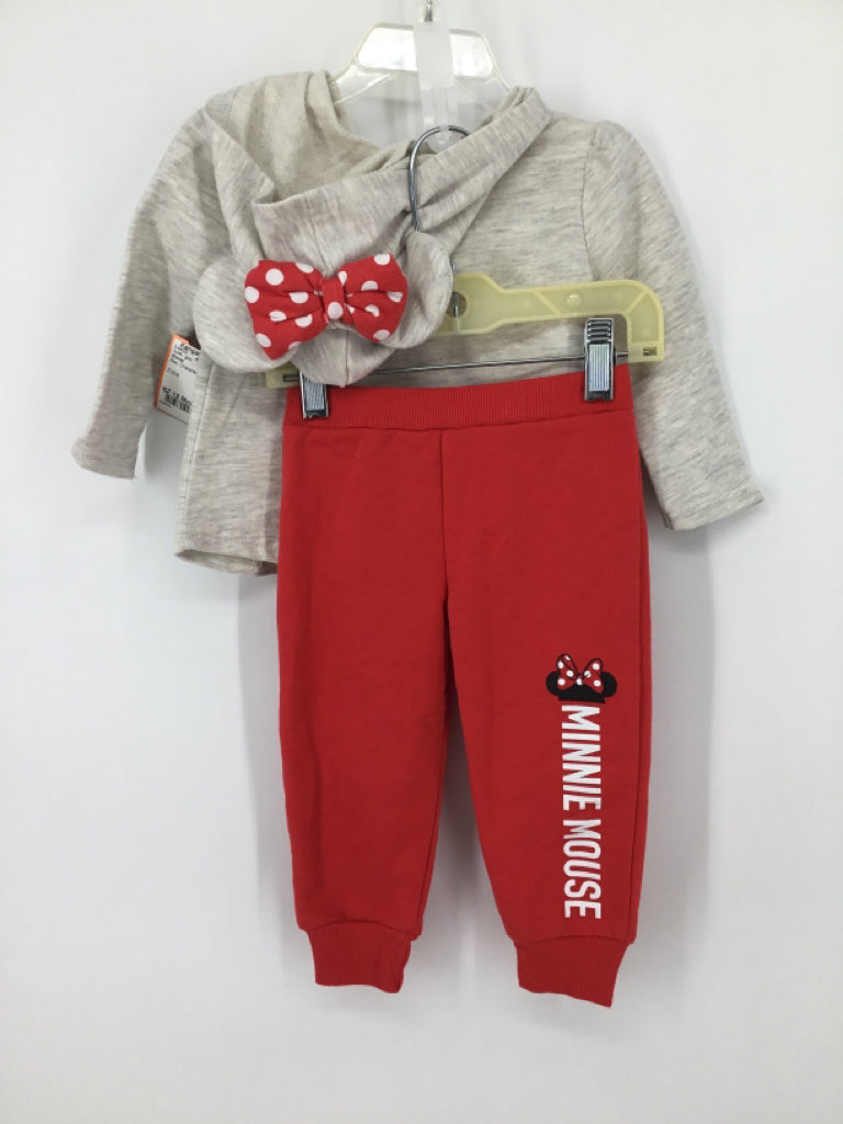 Disney Child Size 12 Months Red Outfit - girls