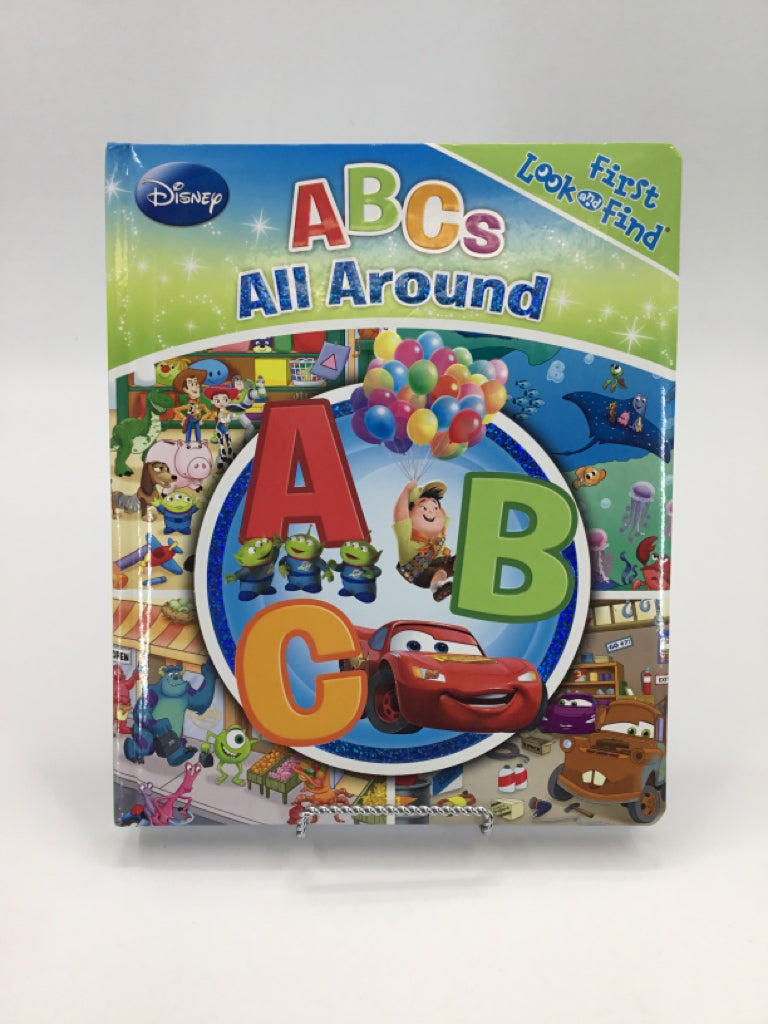 Disney ABCs All Around First Look & Find Hardcover Book