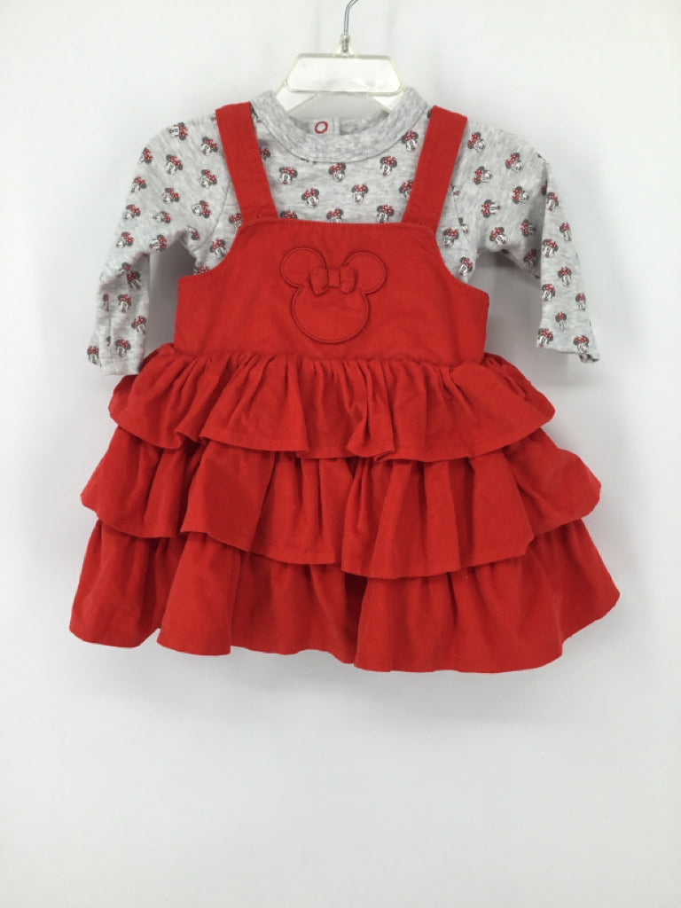 Disney Child Size 6-9 Months Red Dress - girls