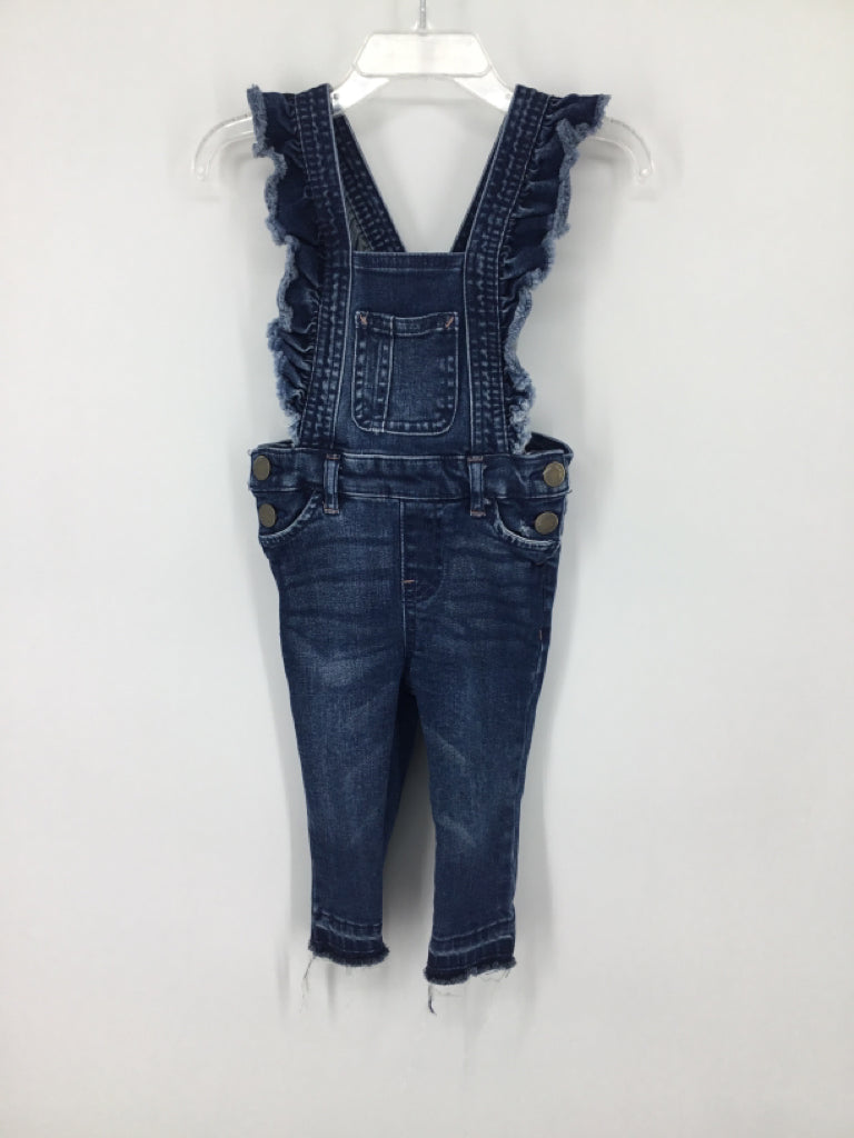 Art Class Child Size 12 Months Blue Overalls - girls