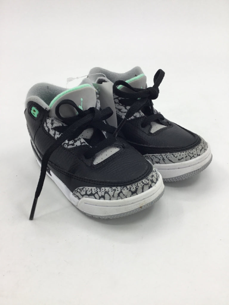 Air Jordan Child Size 7 Toddler Black Sneakers