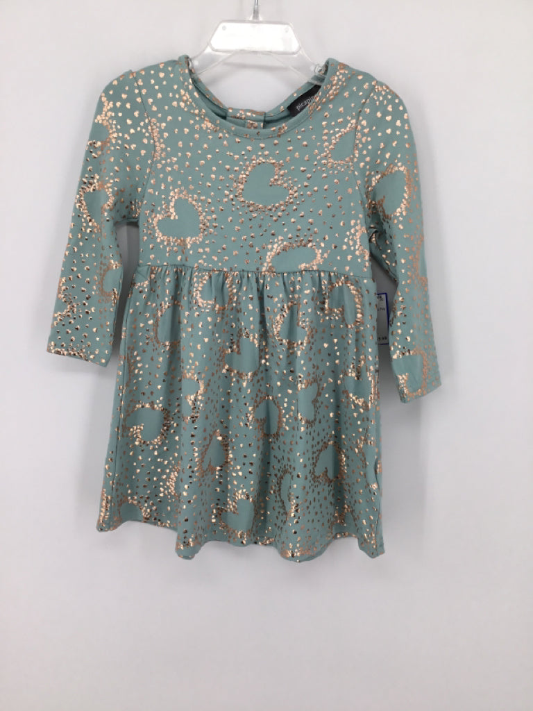 Picapino Child Size 2 Green Dress - girls