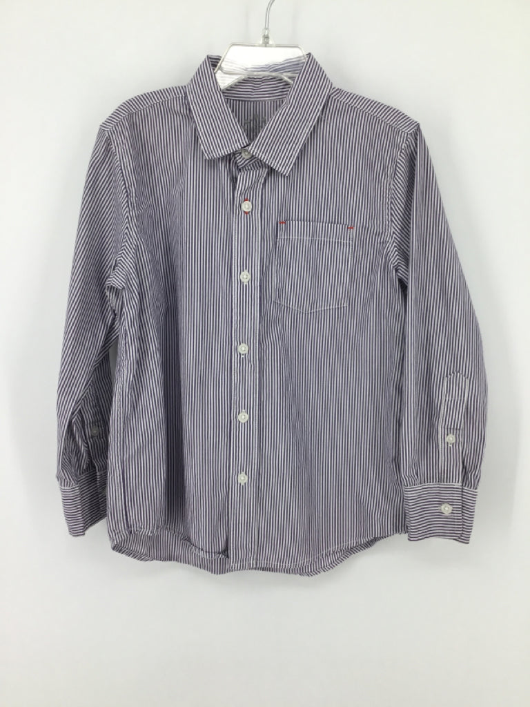 primary Child Size 6 Blue Stripe Shirt - boys