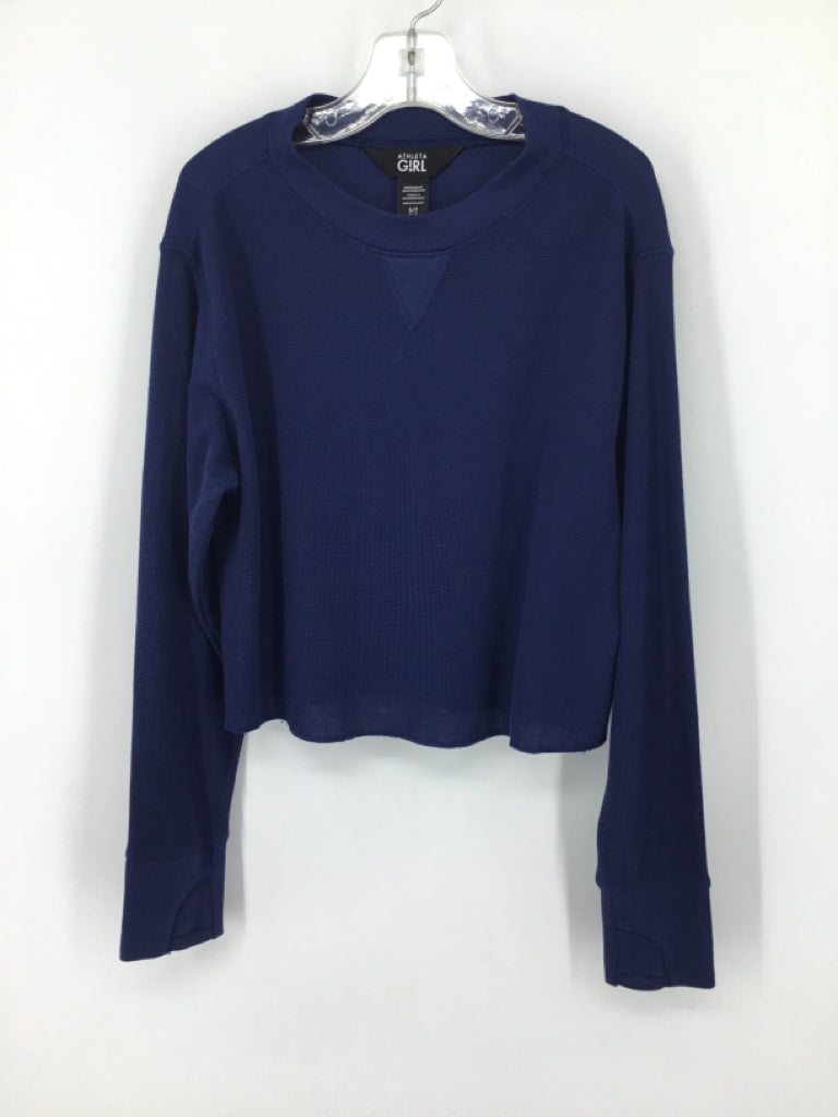 Athleta Girl Child Size 7 Navy Shirt - girls