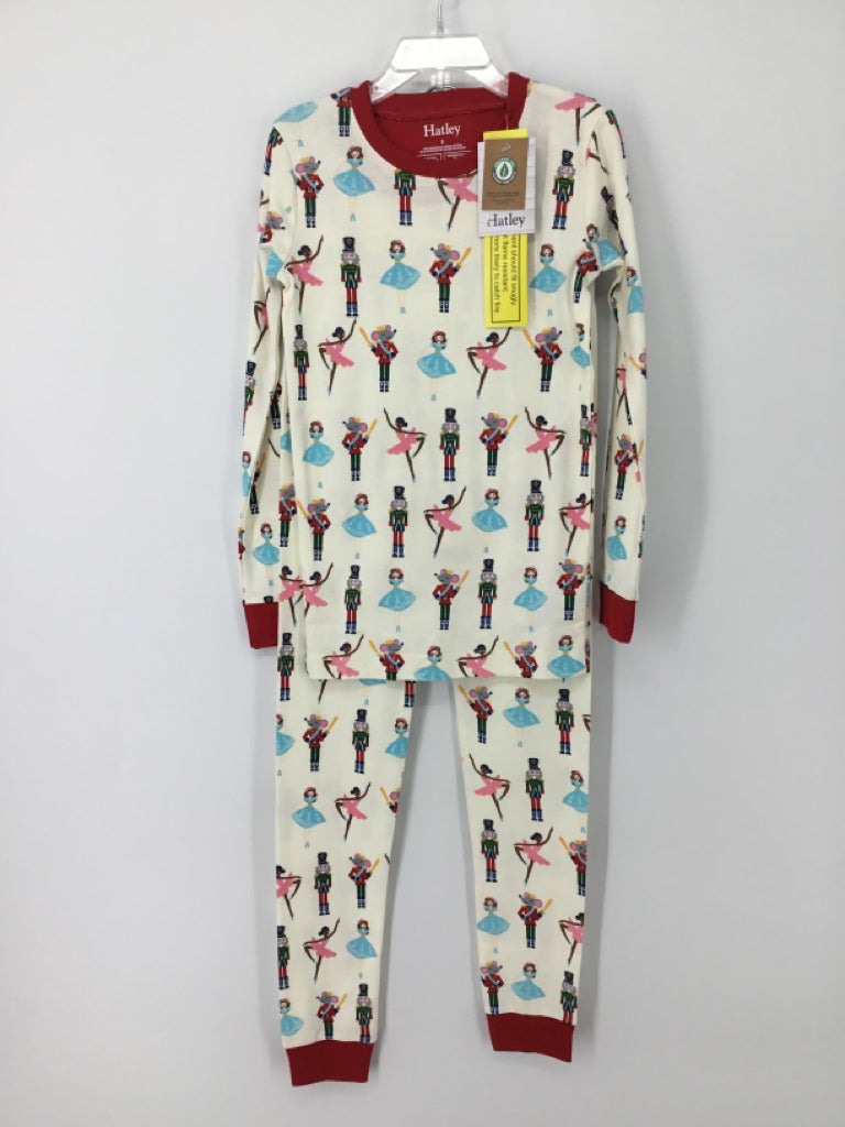 Hatley Child Size 8 Multi-Color Christmas Pajamas