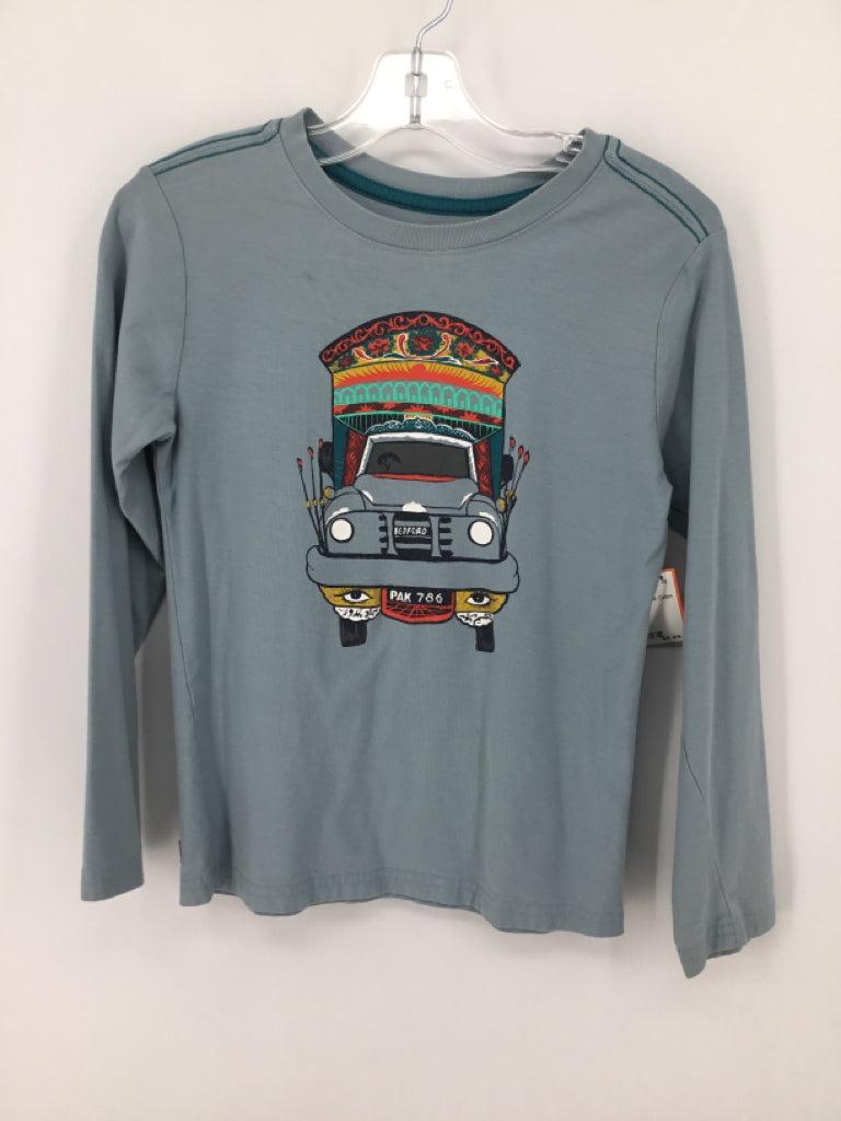 Tea Child Size 8 Blue screen printed T-shirt - boys