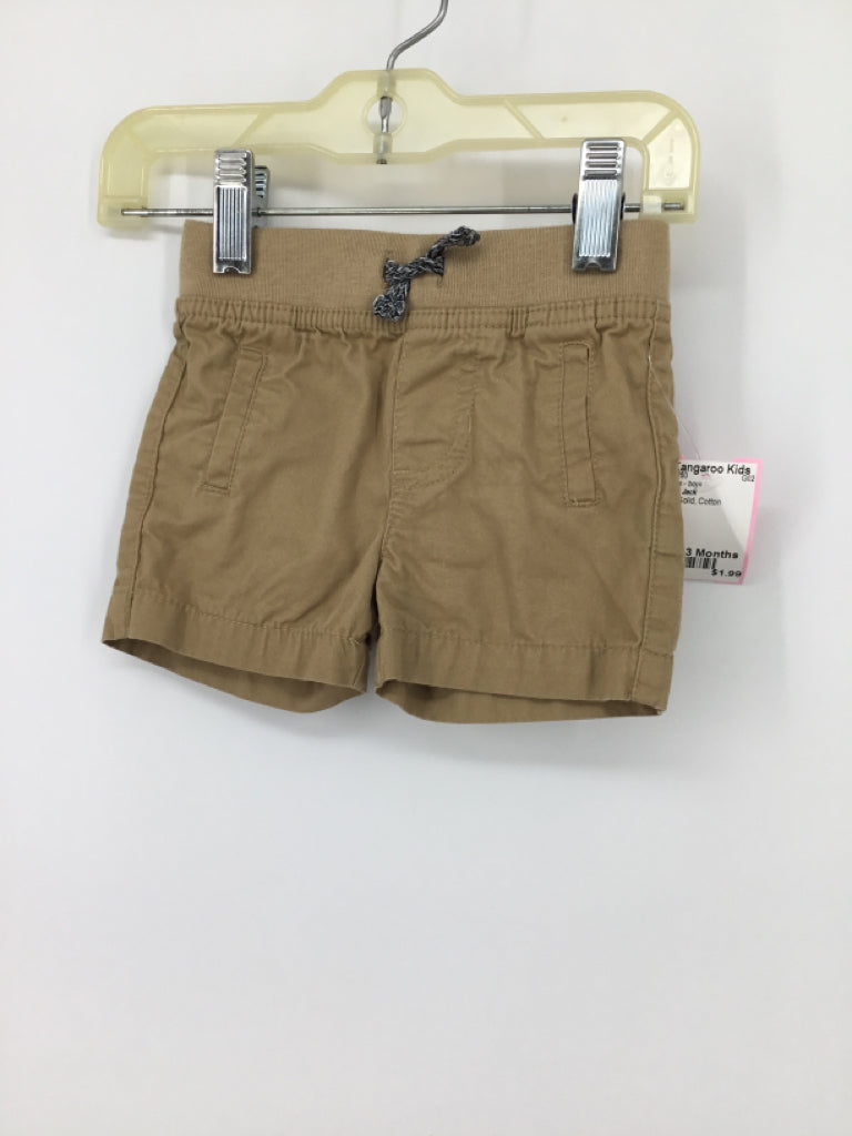 Cat & Jack Child Size 0-3 Months Tan Solid Shorts - boys