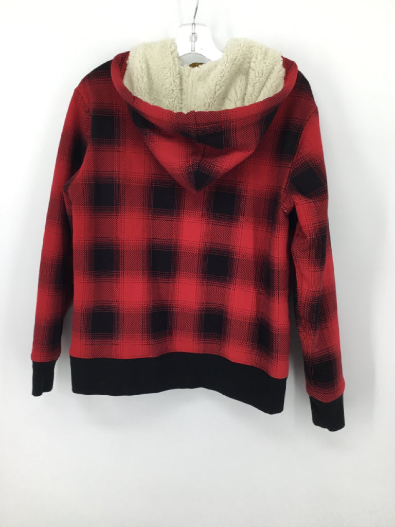 Ralph Lauren Child Size 10 Red Denim Hoodie - boys