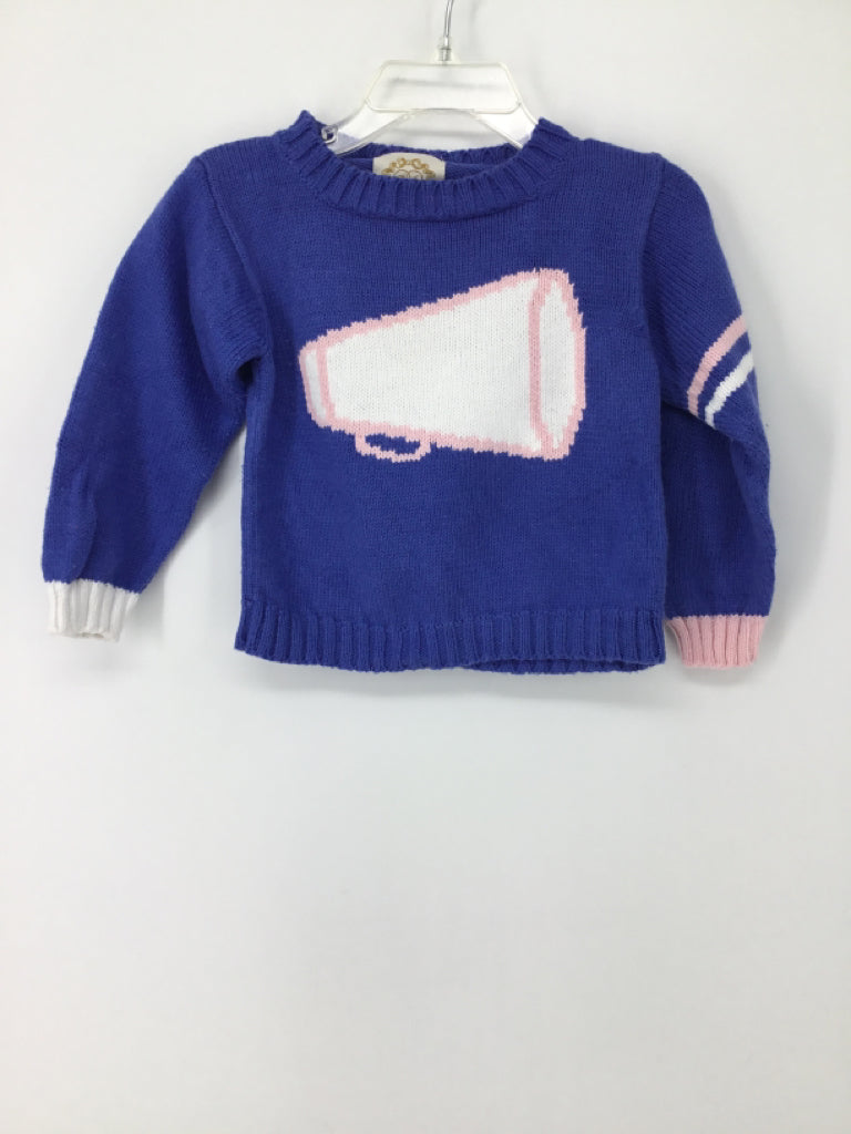 The Bee & The Fox Child Size 12-18 Months Blue Sweater - girls