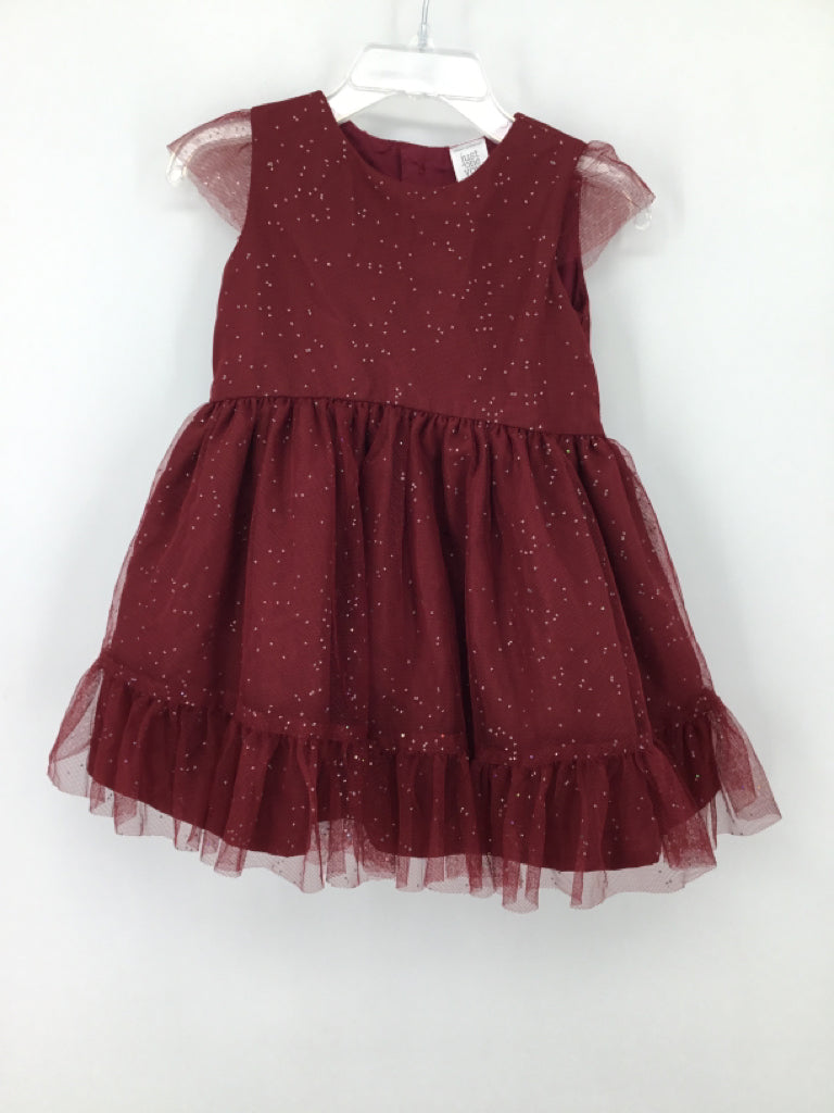 Just One You Made by Carters Child Size 18 Months Burgundy Dress - girls