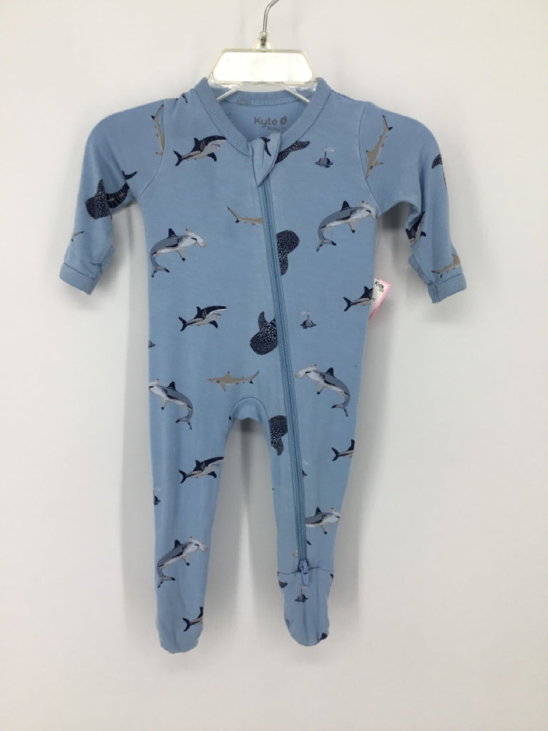 Kyte Child Size Newborn Blue Sleepers