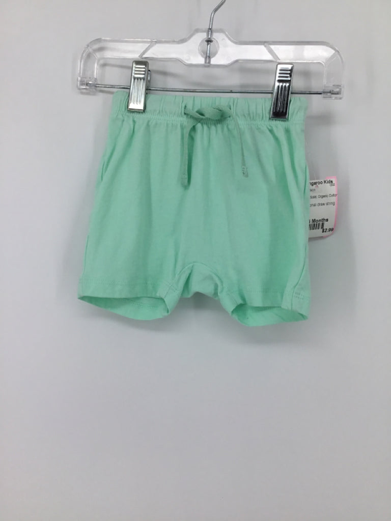 H & M Child Size 6 Months Green Solid Shorts - boys