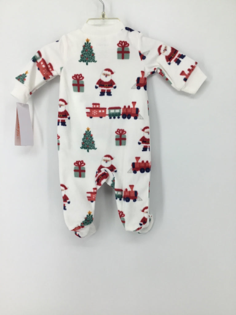 Just One You Made by Carters Child Size Newborn White Christmas Sleeper