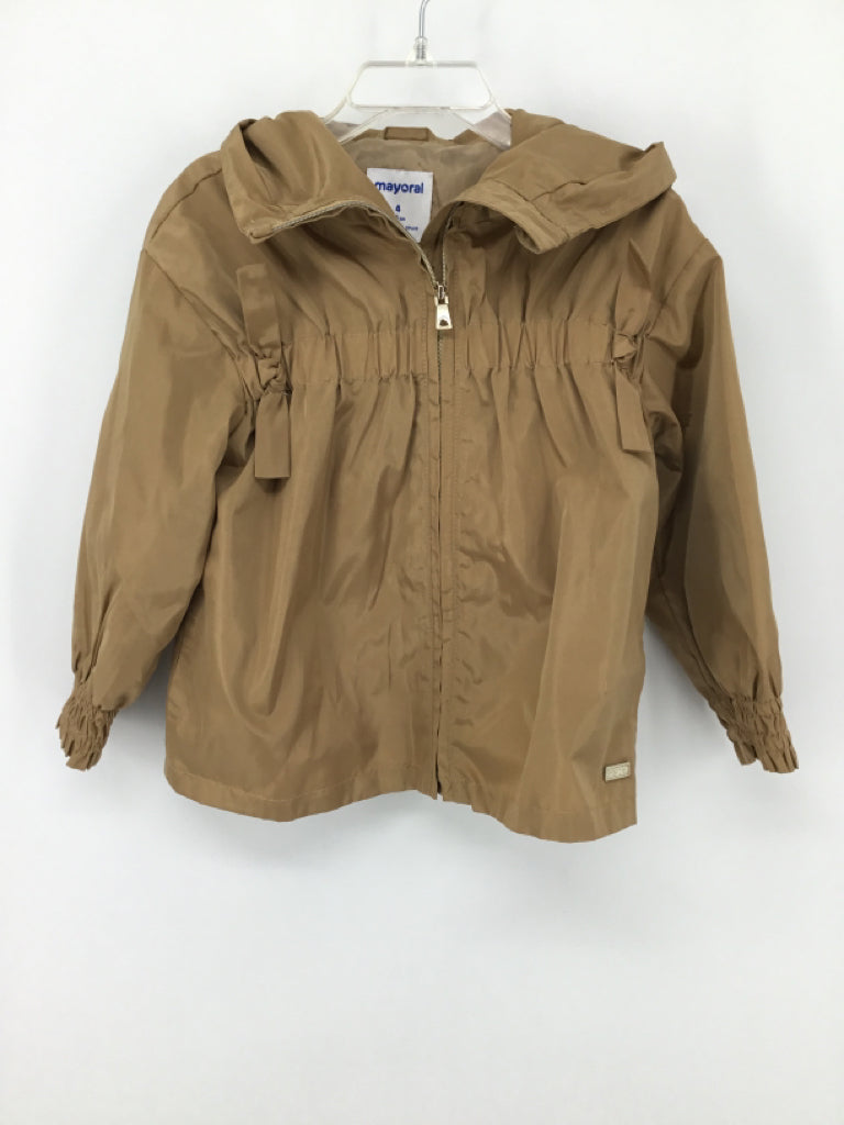 Mayoral Child Size 4 Tan Jacket - girls