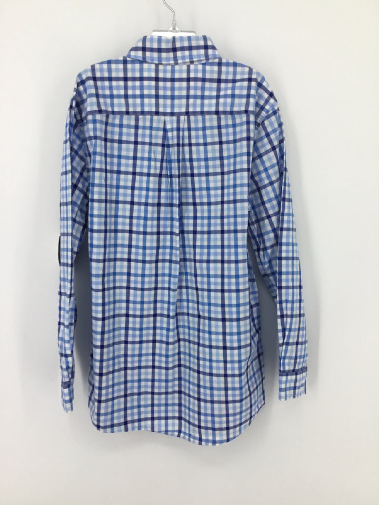 vineyard vines Child Size 12 Blue Checkered Shirt - boys