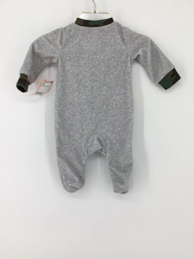Carter's Child Size Newborn Gray Sleepers
