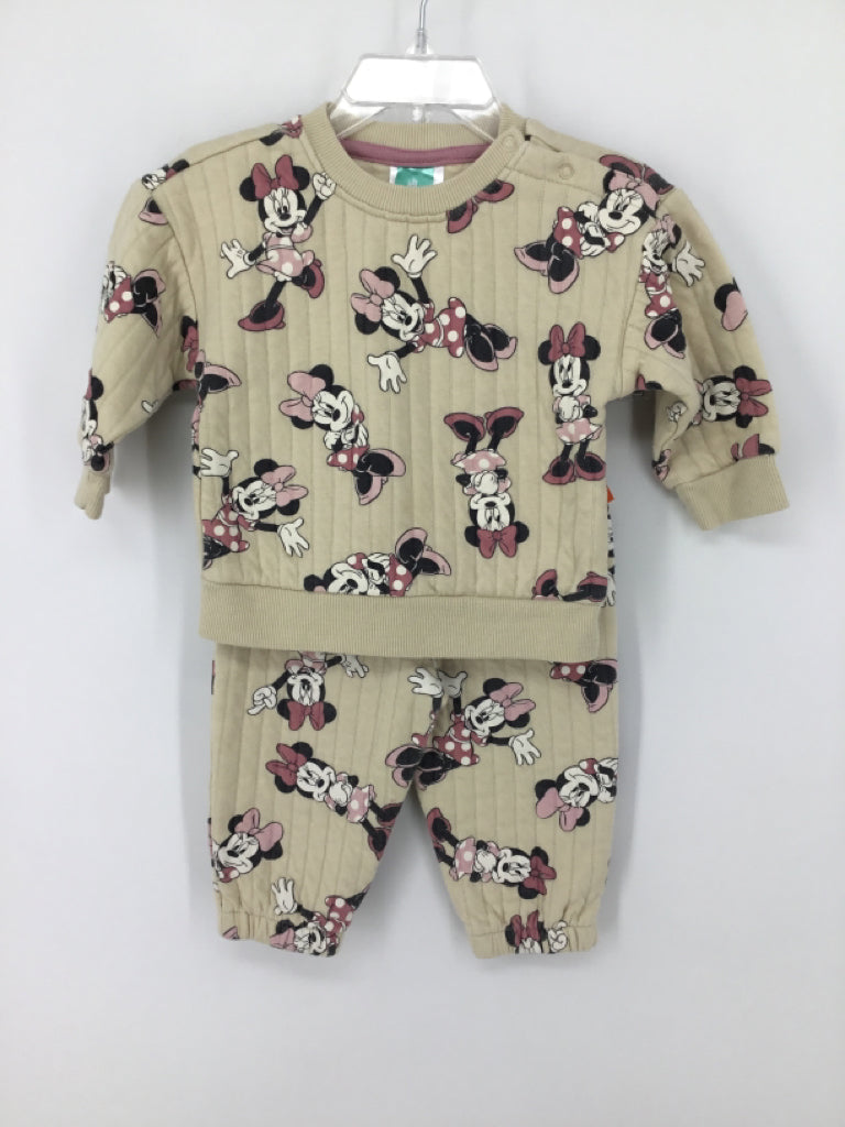 Disney Child Size 9 Months Tan Outfit - girls