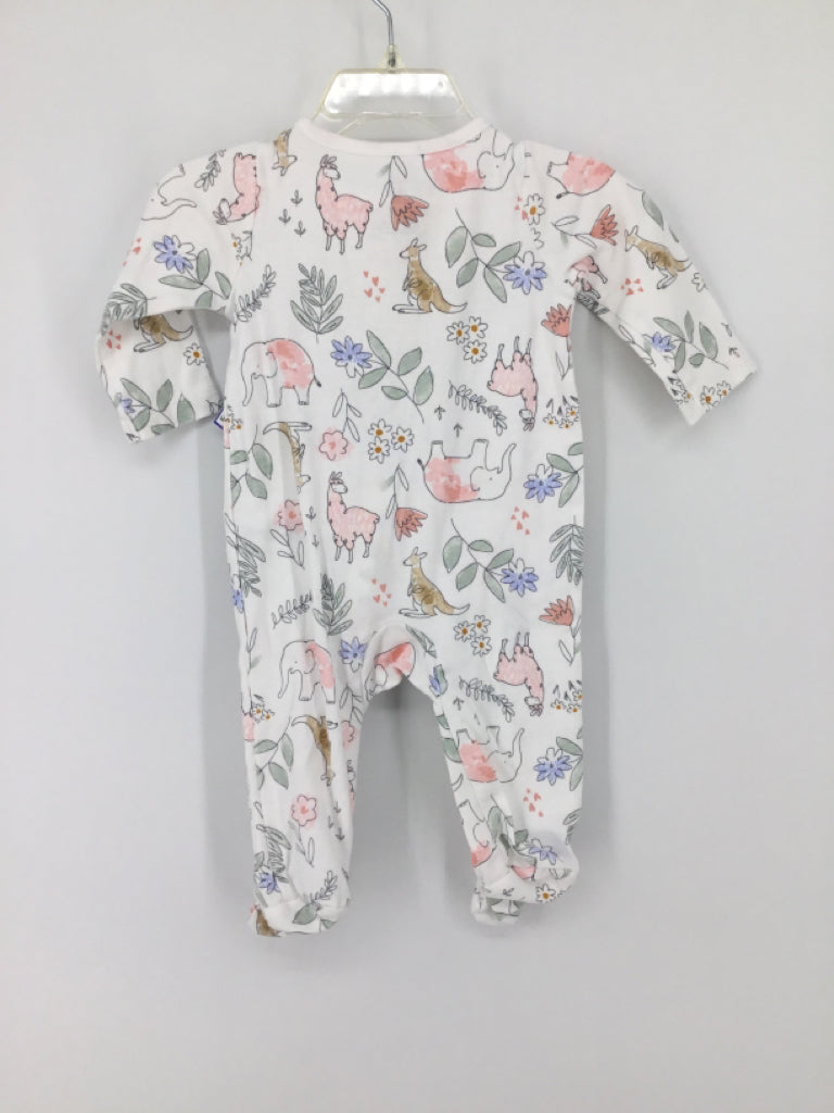Just One You Made by Carters Child Size 6 Months White Sleepers