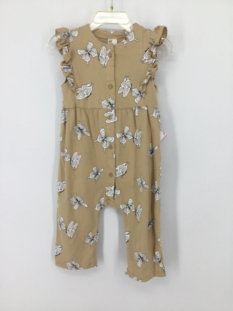 H & M Child Size 12 Months Tan Outfit - girls