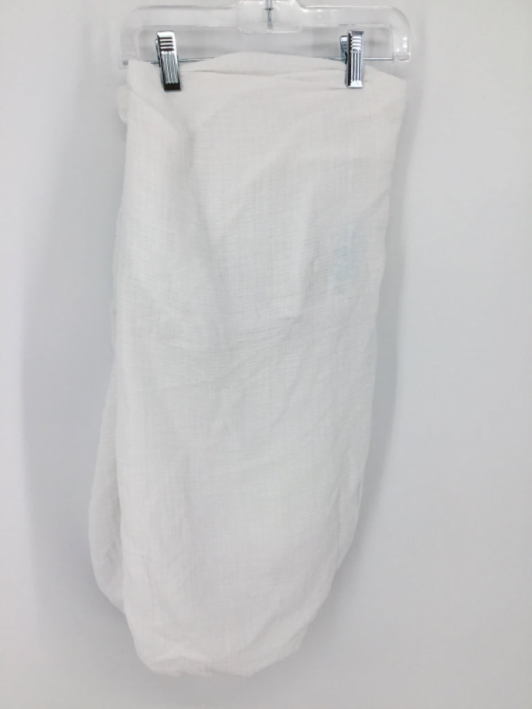 Aden & Anais White Crib Sheet