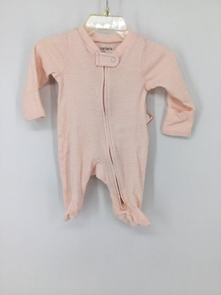 Carter's Child Size Newborn Pink Sleepers