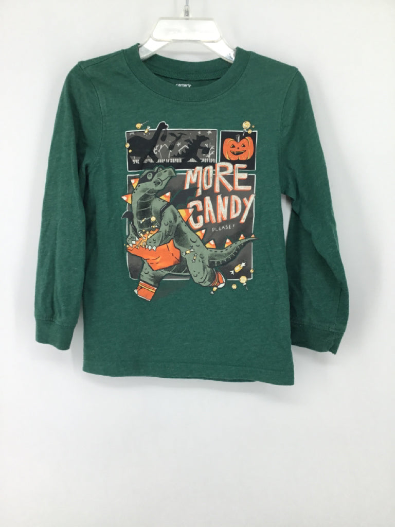 Carter's Child Size 4 Green Halloween T-Shirt