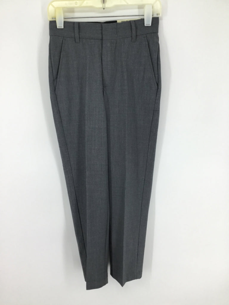 Van Heusen Child Size 8 Gray Solid Pants - boys