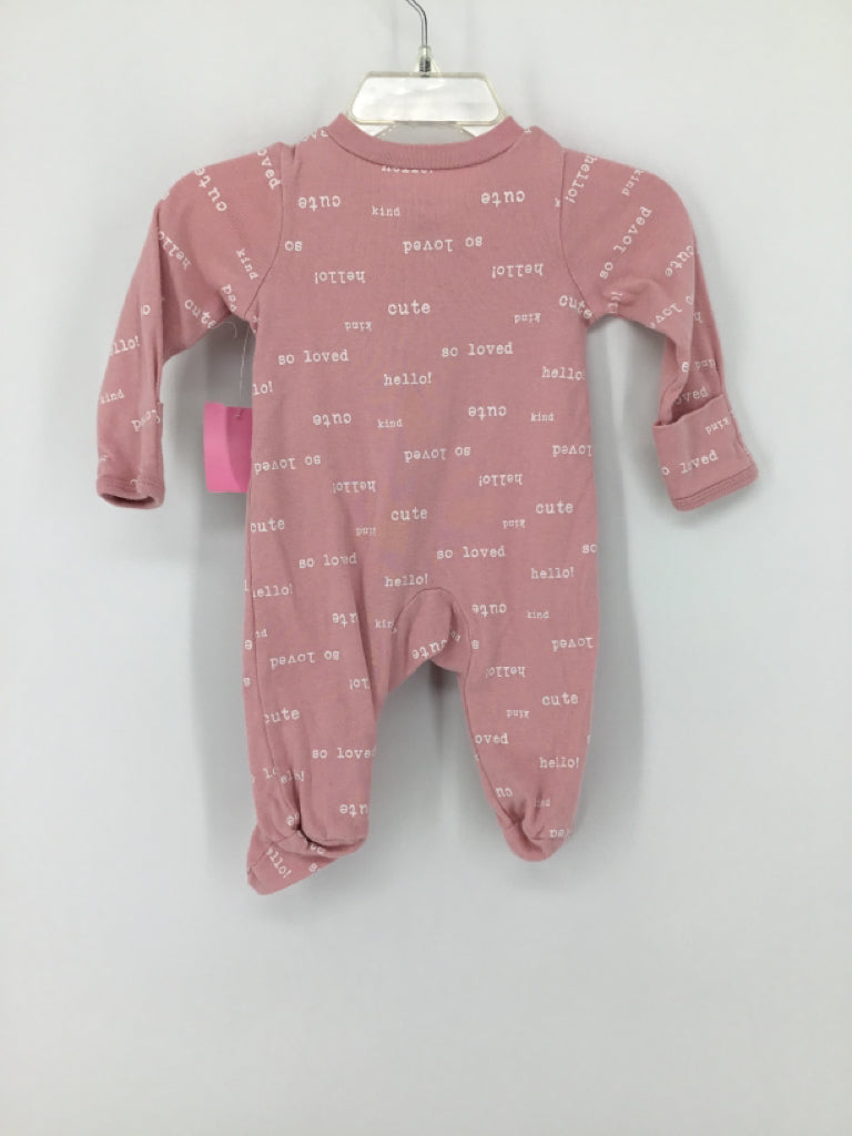 Carter's Child Size Newborn Pink Sleepers