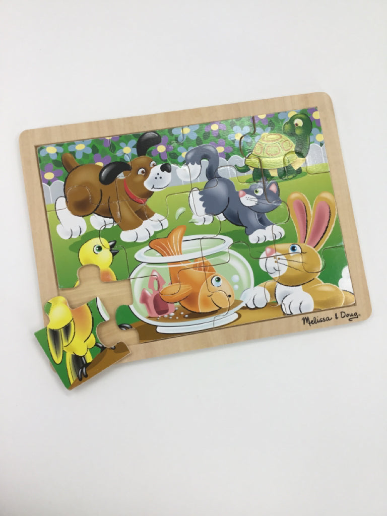 Melissa & Doug Playful Pets Wooden Jigsaw Puzzle
