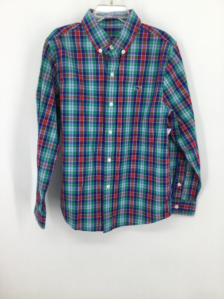 vineyard vines Child Size 7 Multi-Color Plaid Shirt - boys