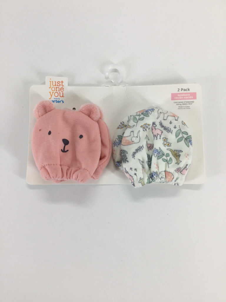 Just One You Made by Carters Child Size Newborn Pink Mittens