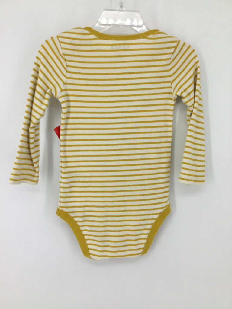 Mini Boden Child Size 18-24 Months Yellow Onesie