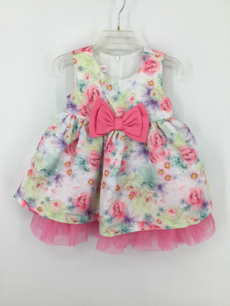 Bonnie Baby Child Size 12 Months Pink Dress - girls