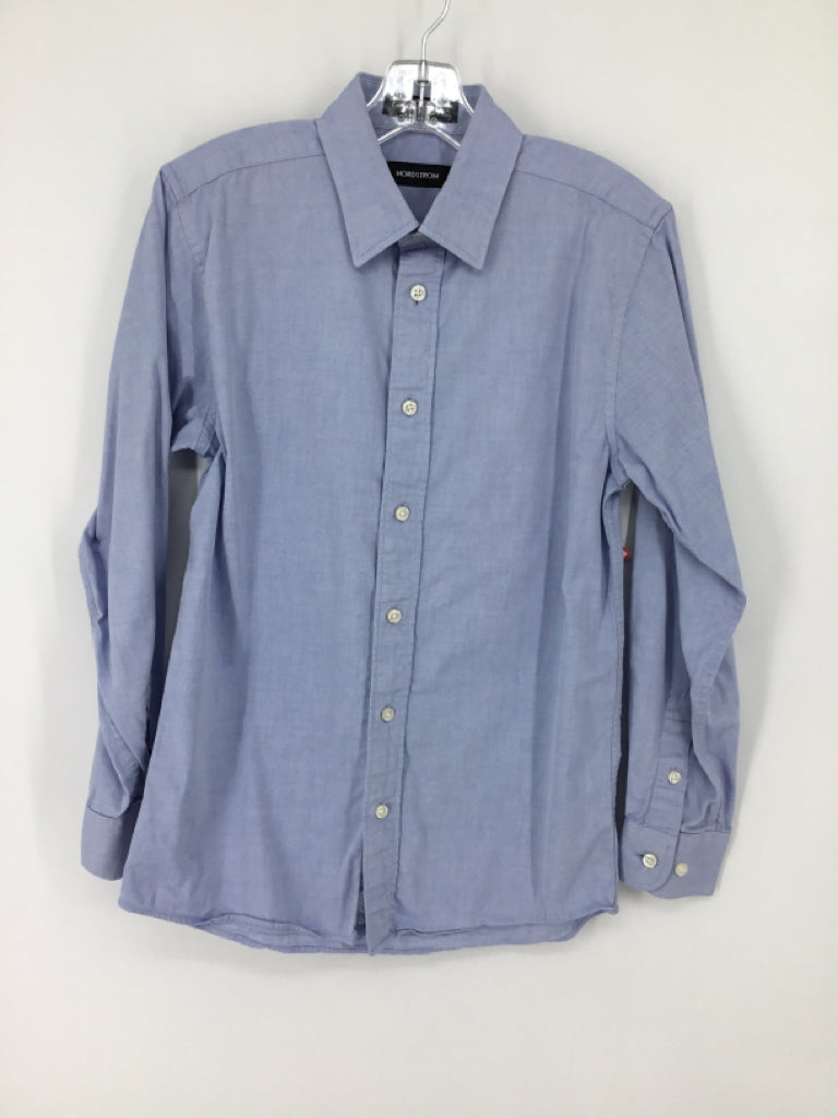 Nordstrom Child Size 12 Blue Solid Shirt - boys