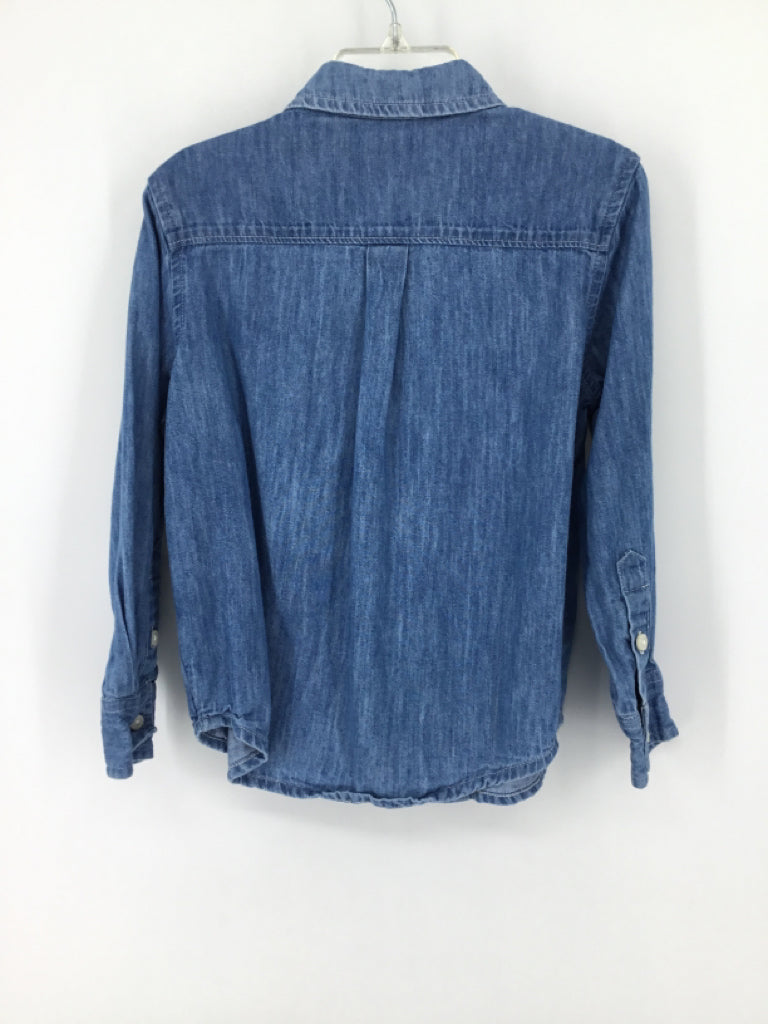 primary Child Size 4 Blue Solid Shirt - boys