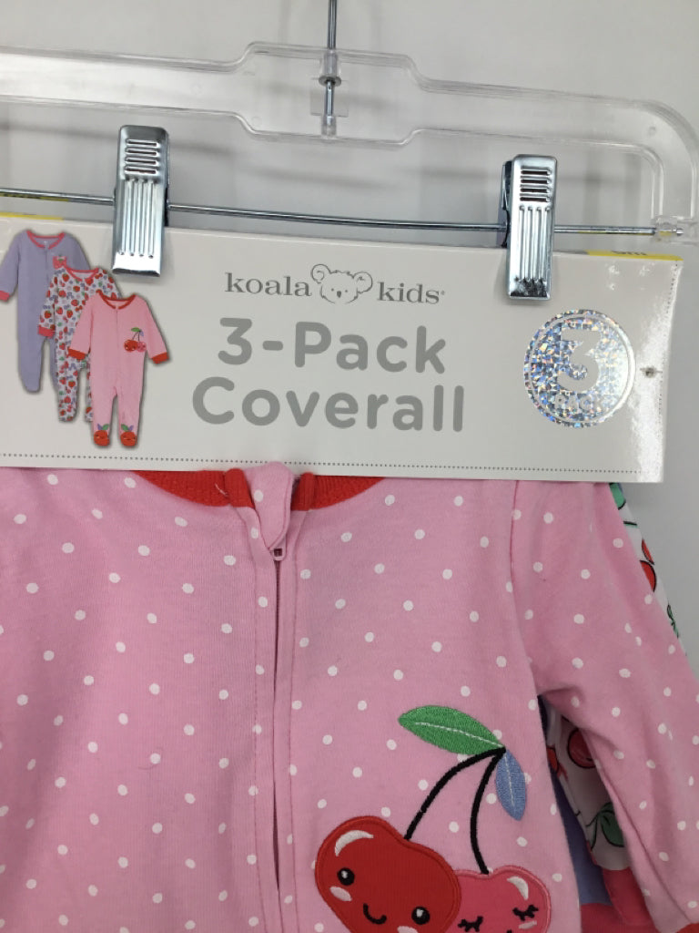 Koala Kids Child Size 6 Months Pink Sleepers