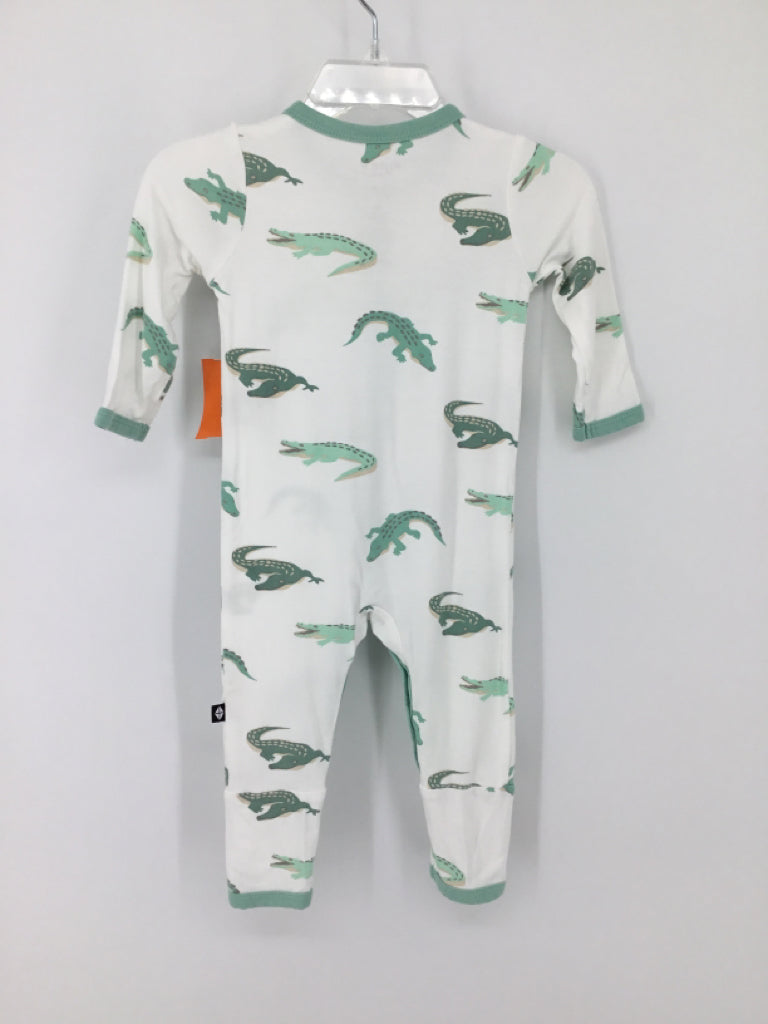 Kyte Child Size 3-6 Months Green Print Pajamas - boys