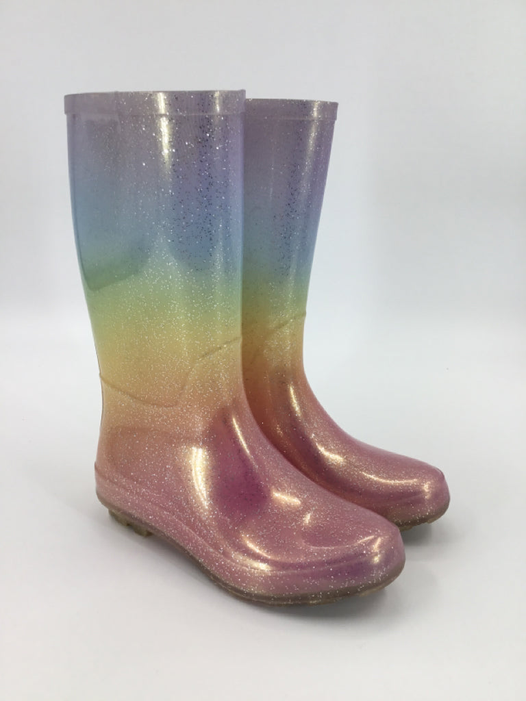 Cat & Jack Child Size 2 Youth Rainbow Rain/Snow Boots