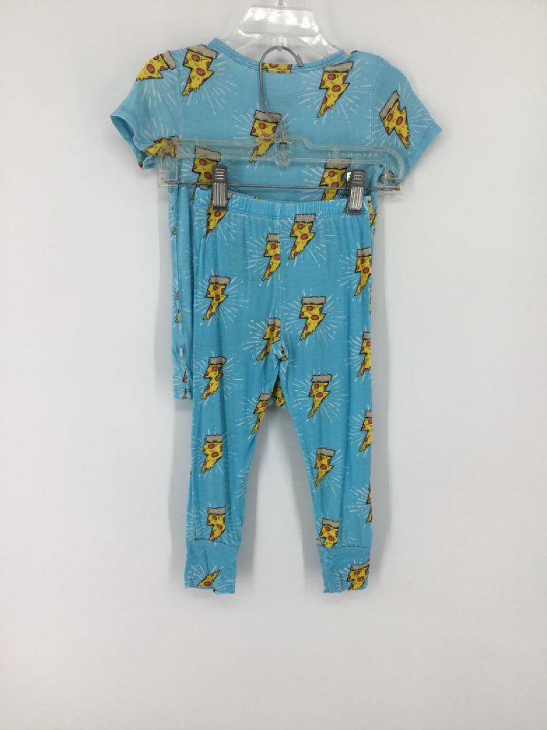 Posh Peanut Child Size 5 Blue Solid Pajamas - boys