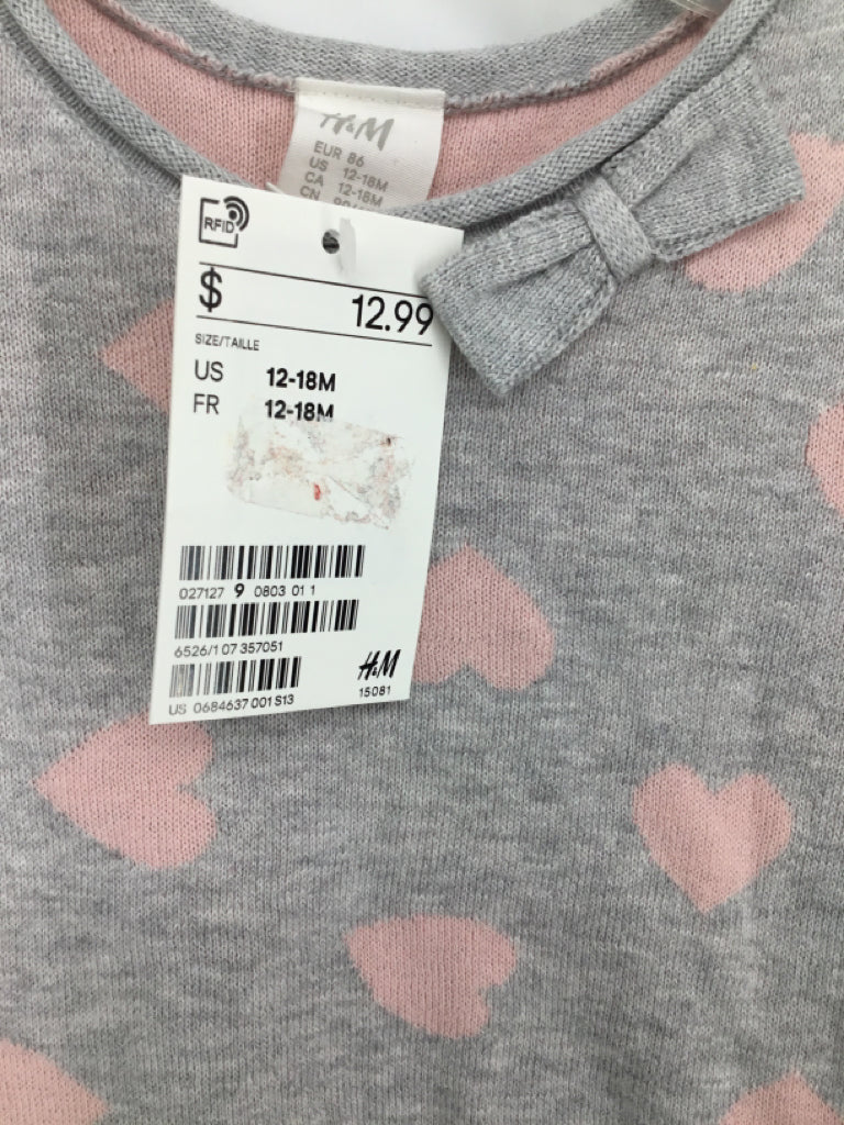 H & M Child Size 12-18 Months Gray Sweater - girls